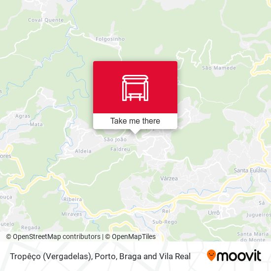 Tropêço (Vergadelas) map