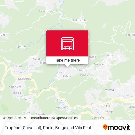 Tropêço (Carvalhal) map