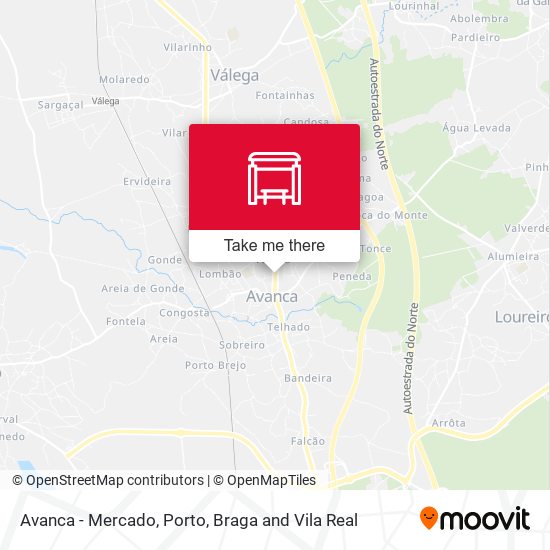 Avanca - Mercado map