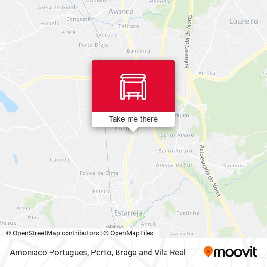 Amoníaco Português mapa
