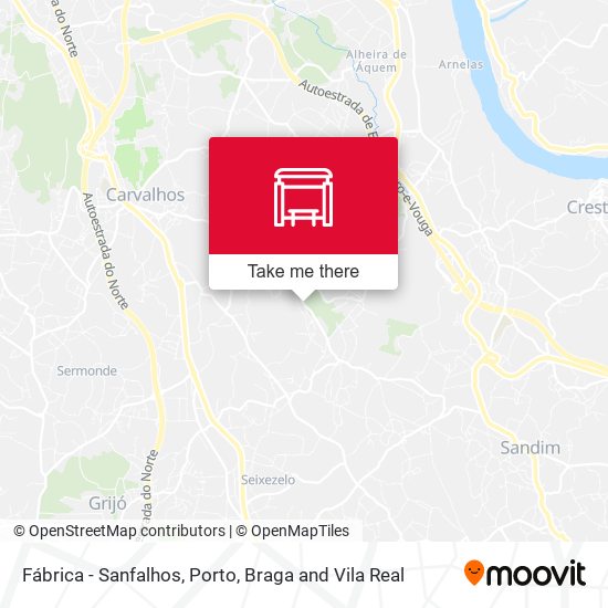 Fábrica - Sanfalhos mapa