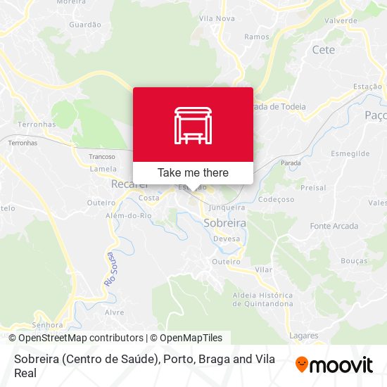 Sobreira (Centro de Saúde) mapa