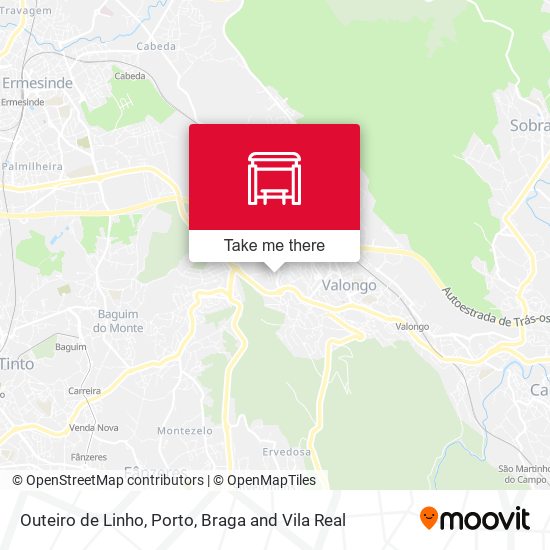 Outeiro de Linho map