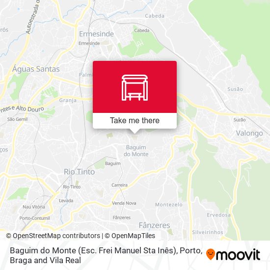 Baguim do Monte (Esc. Frei Manuel Sta Inês) map