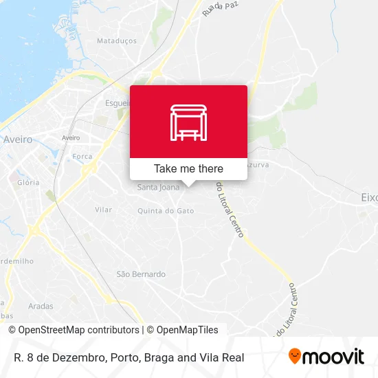 R. 8 de Dezembro map