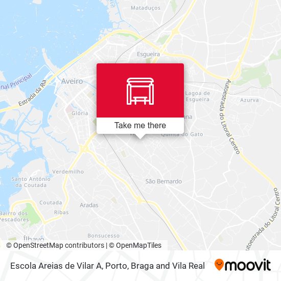 Escola Areias de Vilar A mapa