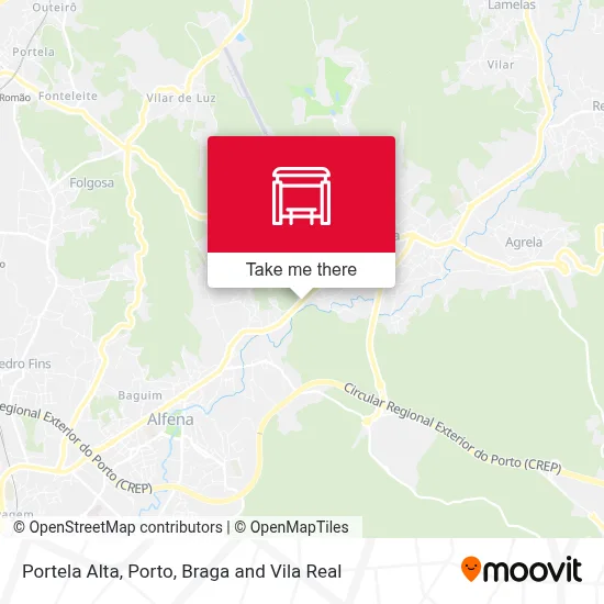 Portela Alta map