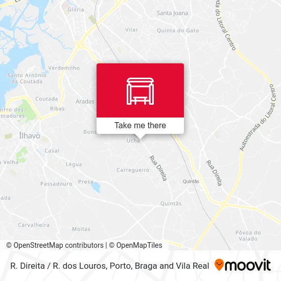 R. Direita / R. dos Louros map