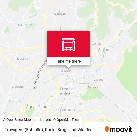 Travagem (Estação) mapa