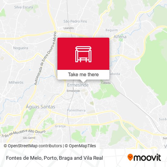 Fontes de Melo mapa