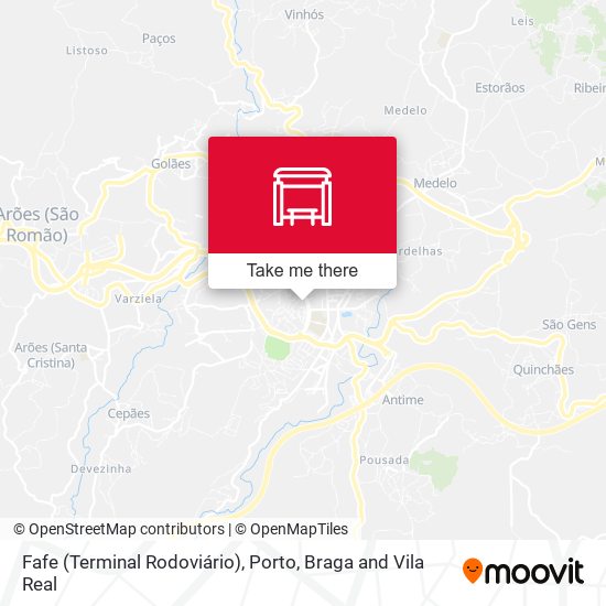 Fafe (Terminal Rodoviário) map