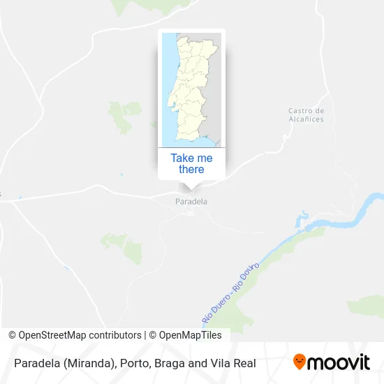 Paradela (Miranda) map