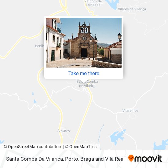 Santa Comba Da Vilarica map