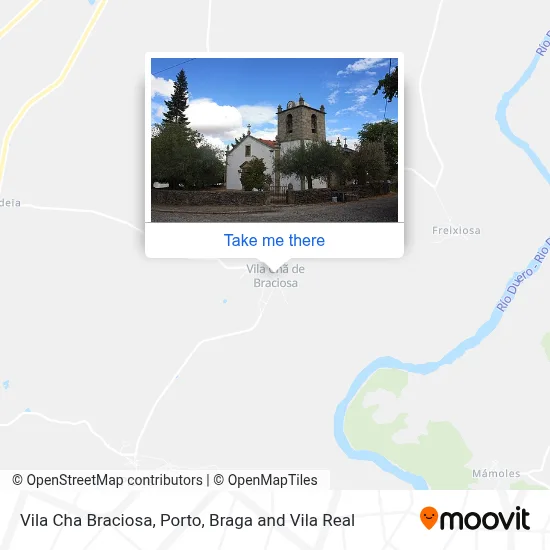 Vila Cha Braciosa map