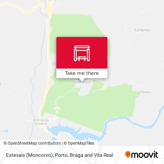Estevais (Moncorvo) mapa