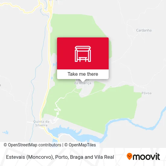 Estevais (Moncorvo) map