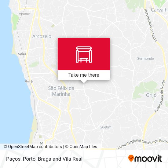 Paços mapa