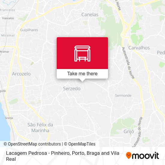 Lacagem Pedrosa - Pinheiro mapa