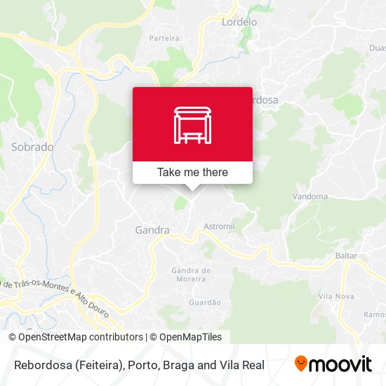 Rebordosa (Feiteira) mapa