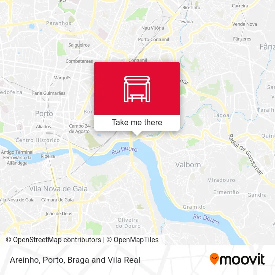 Areinho map