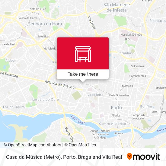 Casa da Música (Metro) map
