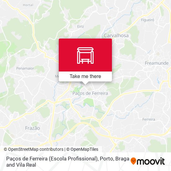 Paços de Ferreira (Escola Profissional) mapa