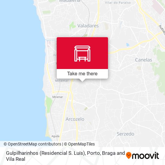 Gulpilharinhos (Residencial S. Luís) map