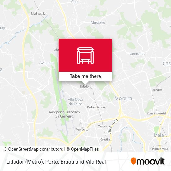 Lidador (Metro) mapa