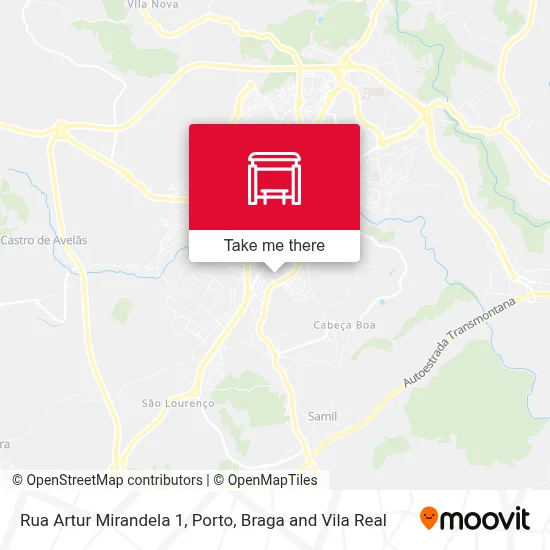 Rua Artur Mirandela 1 map