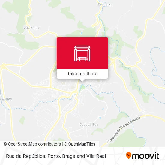 Rua da República mapa