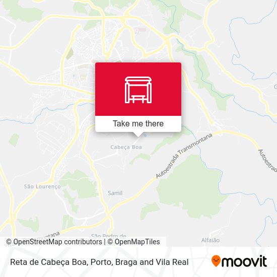 Reta de Cabeça Boa map