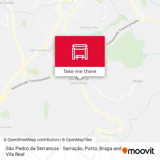 São Pedro de Serrancos - Serração map