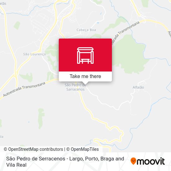 São Pedro de Serracenos - Largo mapa