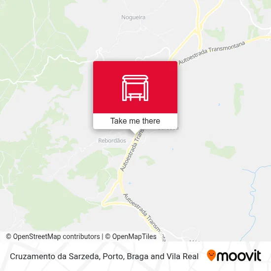 Cruzamento da Sarzeda map
