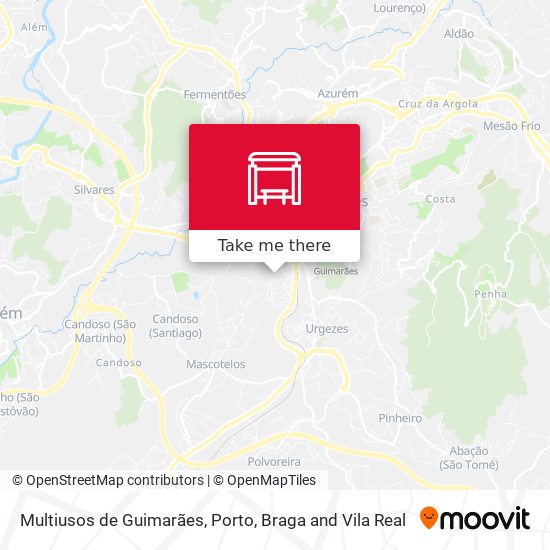 Multiusos de Guimarães map