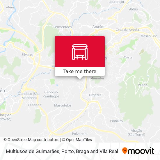 Multiusos de Guimarães mapa