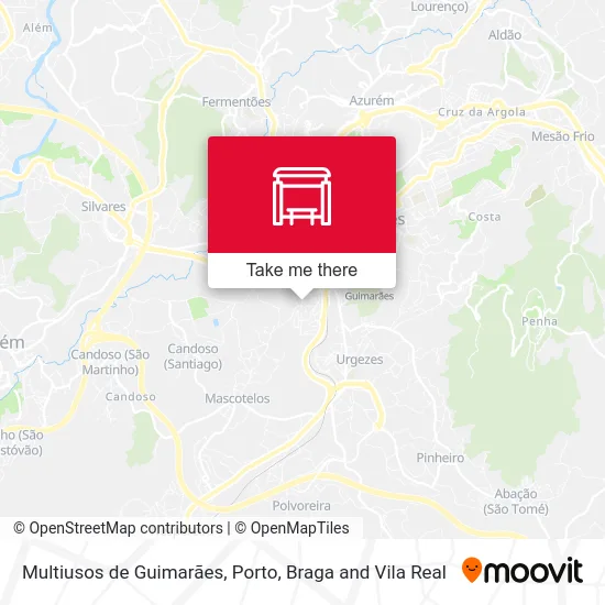 Multiusos de Guimarães map