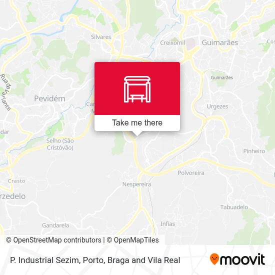 P. Industrial Sezim map