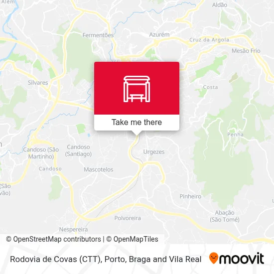Rodovia de Covas (CTT) map