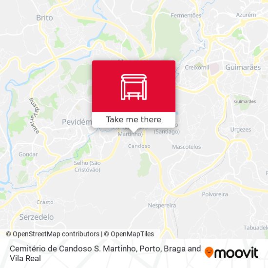 Cemitério de Candoso S. Martinho map