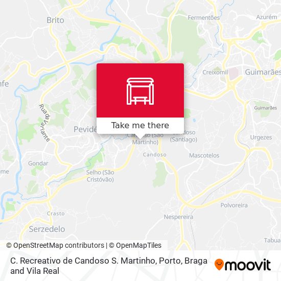 C. Recreativo de Candoso S. Martinho mapa