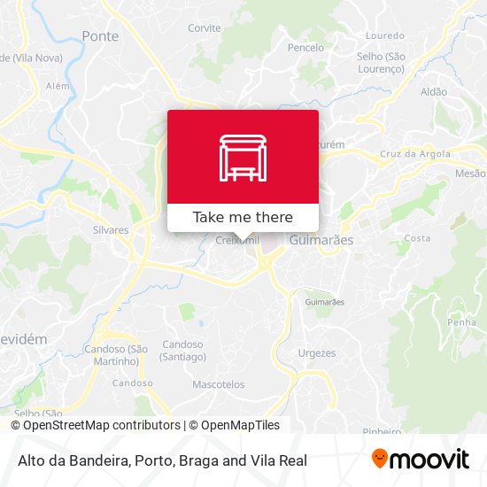 Alto da Bandeira mapa