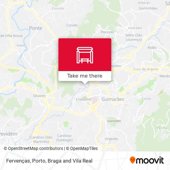 Fervenças mapa