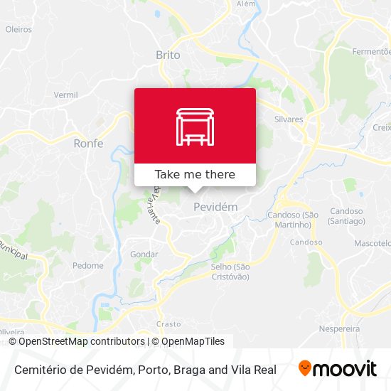 Cemitério de Pevidém map