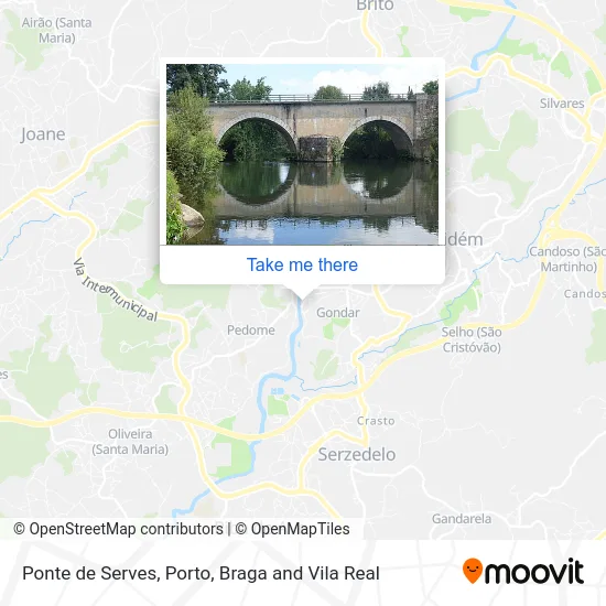 Ponte de Serves map