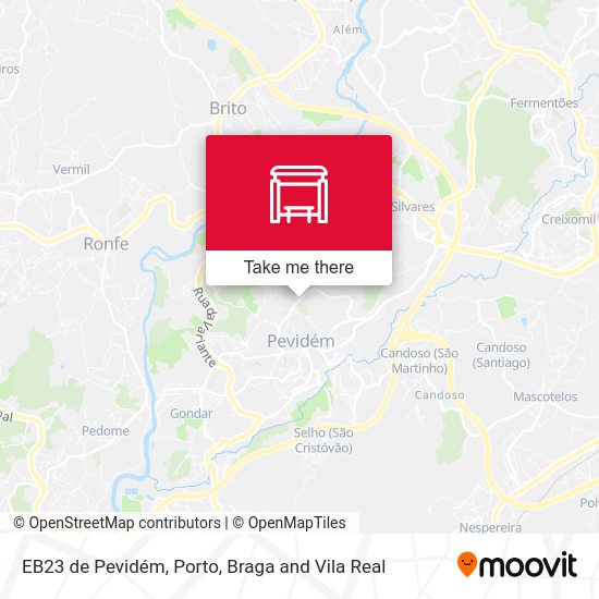 EB23 de Pevidém mapa