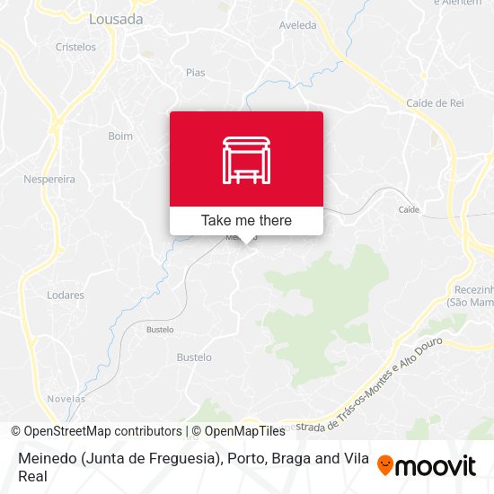 Meinedo (Junta de Freguesia) mapa