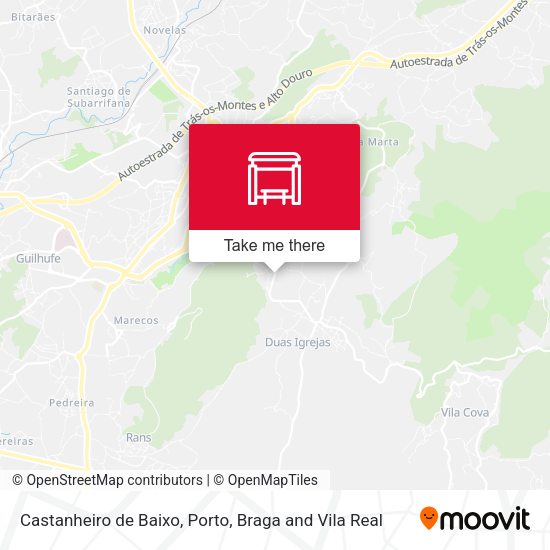Castanheiro de Baixo mapa
