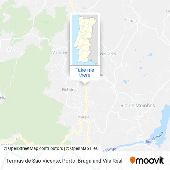 Termas de São Vicente map
