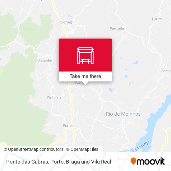 Ponte das Cabras mapa